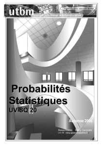 Probabilités Statistiques