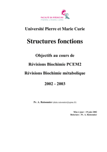 Structures fonctions - CHUPS – Jussieu
