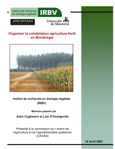 Organiser la cohabitation agriculture-forêt en Montérégie