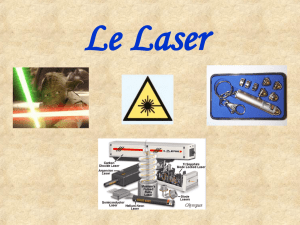 Principes du laser - Laboratoire de Physique des Lasers, Atomes et