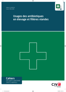 Usages des antibiotiques en élevage et filières viandes - CIV
