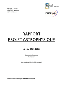 rapport projet astronomie