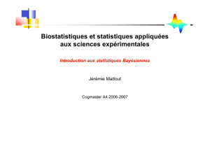 Biostatistiques et statistiques appliquées aux sciences expérimentales