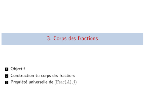 3. Corps des fractions - UTC