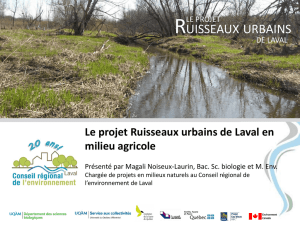 Le Projet Ruisseaux de Laval ou comment faire de l`écologie
