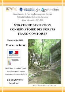 Stratégie de gestion conservatoire des forêts franc