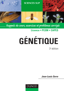Génétique - 3ème édition