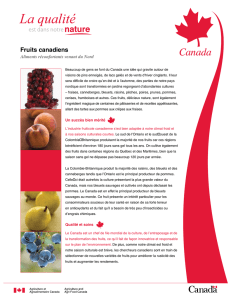 Fruits canadiens - Agriculture et Agroalimentaire Canada