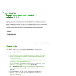 Cancer bronchique NAPC - Généralités, Oncolor, réseau