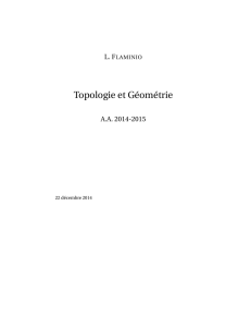 Topologie et Géométrie