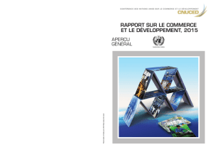 Rapport sur le commerce et le développement, 2015