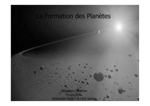La Formation des Planètes - Université Paris Diderot