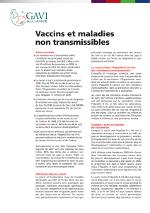 Vaccins et maladies non transmissibles