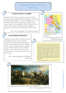 Les guerres de la Révolution et de l`Empire (1792-1815)