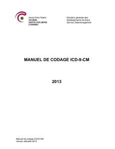 Manuel de codage ICD-9-CM 2013