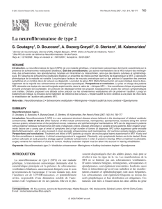 Recommandations de suivi de la neurofibromatose 2