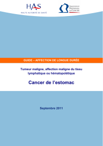 Cancer de l`estomac