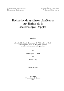 Recherche de systèmes planétaires aux limites de la spectroscopie