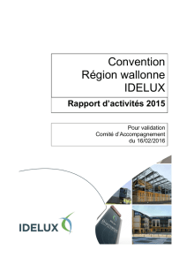 Rapport d`activités 2015