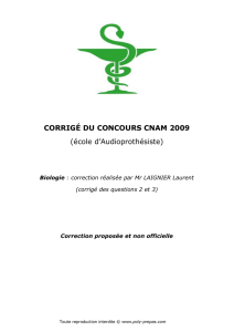 CORRIGÉ DU CONCOURS CNAM 2009 (école d - Poly