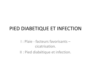 Infections du pied diabétique