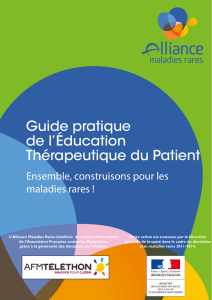 Guide pratique de l`Éducation Thérapeutique du