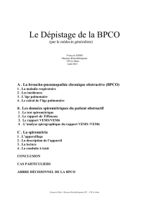Le Dépistage de la BPCO - Bibliothèque IFSI CH Le Mans