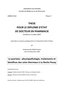 THESE POUR LE DIPLOME D`ETAT DE DOCTEUR EN PHARMACIE