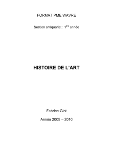HISTOIRE DE L`ART
