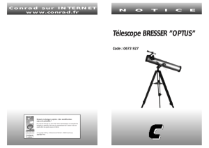 Télescope BRESSER ”OPTUS” - www.produktinfo.conrad.com