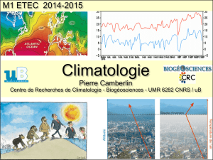 CM climatologie - Centre de Recherches de Climatologie