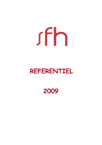 Référentiels 2009 - Sociéte Française d`hématologie