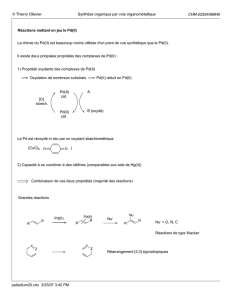 Réaction du palladium(II)