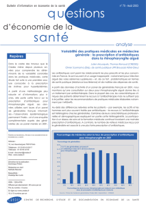 Variabilité des pratiques médicales en médecine générale