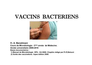 vaccins bactériens