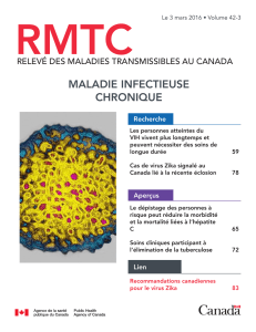 Volume 42-3, 3 mars 2016 : Maladie infectieuse chronique