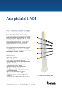 Axe pistolet UA04 - Gema Switzerland GmbH