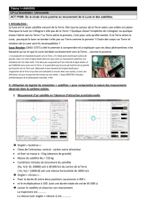 I- Introduction : La lune est le seule satellite naturel de la Terre. Elle