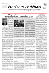 Horizons et débats », n° 16/17, 26 juillet 2014