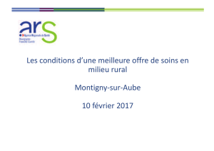 Présentation ARS - Association des Maires de Côte-d`Or