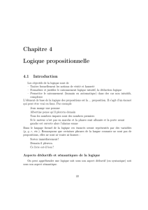 Chapitre 4 Logique propositionnelle - (CUI) - UNIGE