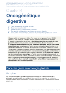 Oncogénétique digestive