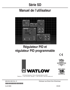 Manuel de l`utilisateur Série SD