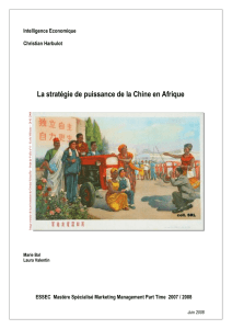 La stratégie de puissance de la Chine en Afrique