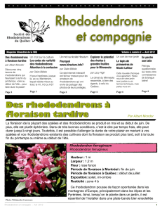 avril 2012 (vol. 4 – no. 2) - Société des rhododendrons du Québec