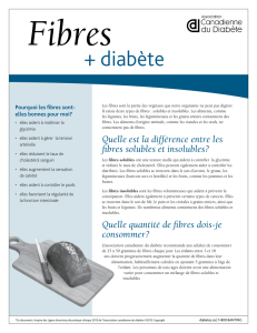 Fibres et diabète - Canadian Diabetes Guidelines