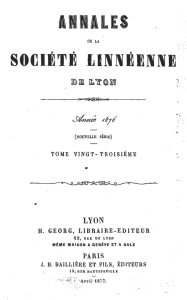 h. georg, libraire-editeur - Société linnéenne de Lyon