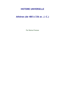 HISTOIRE UNIVERSELLE Athènes (de 480 à 336 av. J.-C.)