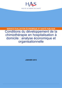 Conditions du développement de la chimiothérapie en