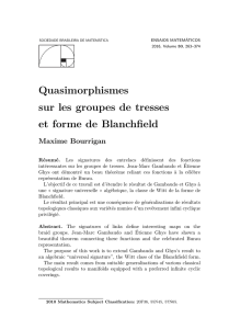 Quasimorphismes sur les groupes de tresses et forme de Blanchfield